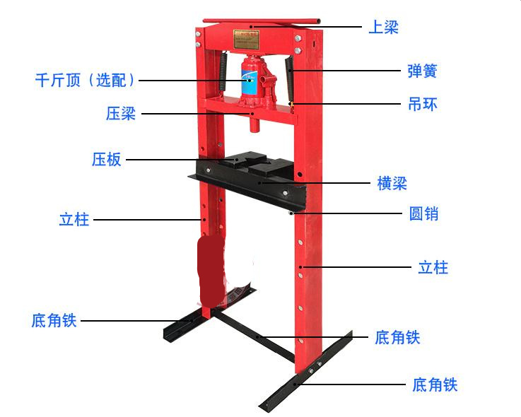 手動壓力機結構圖